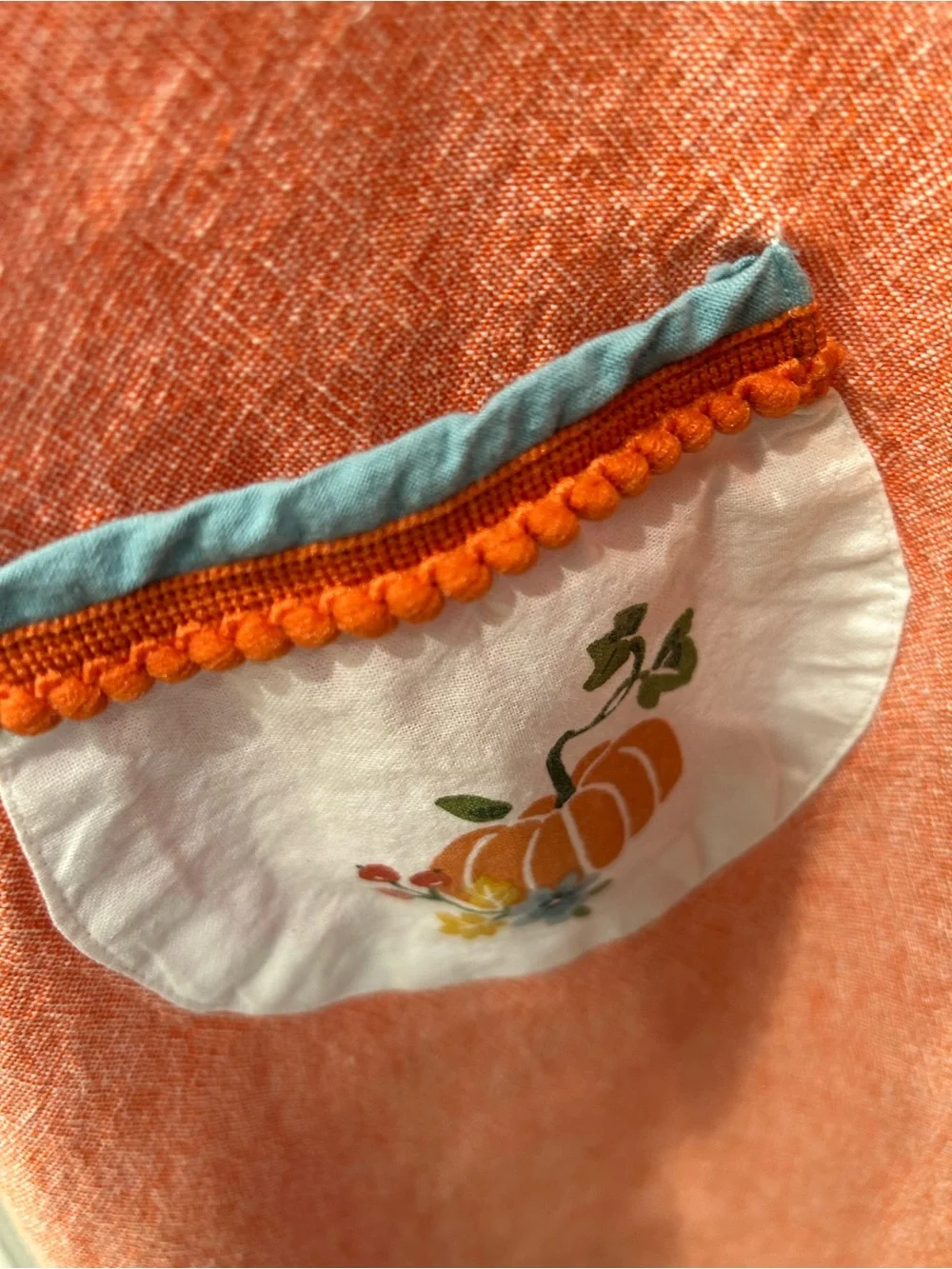 Hobby Lobby Pumpkin Spice Apron Dress - Fall Themed Orange & White